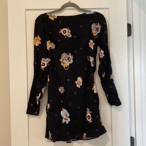 Free People Dress Size 4 (Black with flowers)